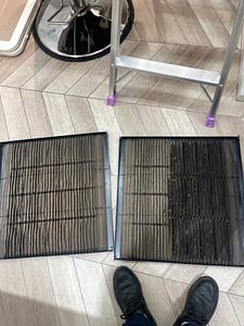 エアコンフィルターの目詰まりは効きが悪くなる原因になります